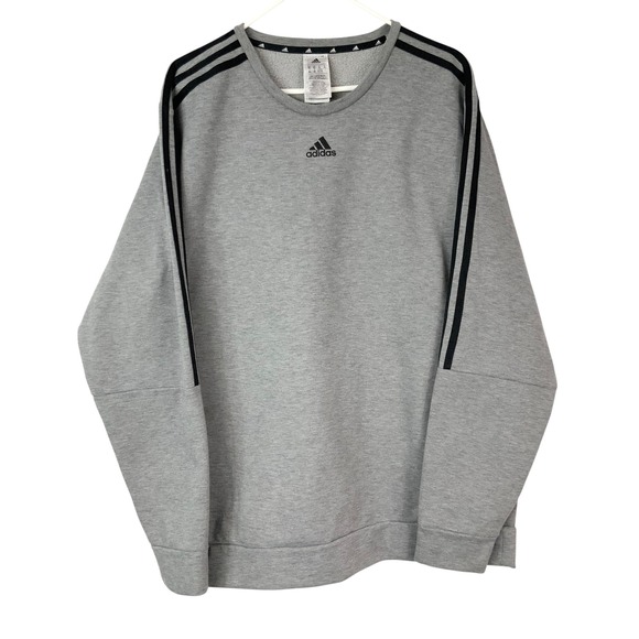 adidas Other - Adidas Essentials Gray Heather Sweatshirt XL Pullover Crew Neck Long Sleeve